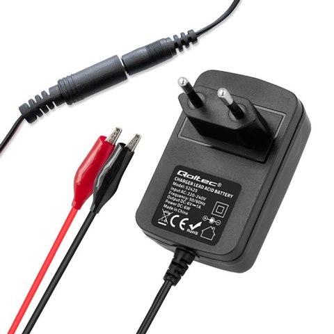 Automatyczna ładowarka do akumulatora AGM GEL STD 6V | 1A | Prostownik z sygnalizatorem LED