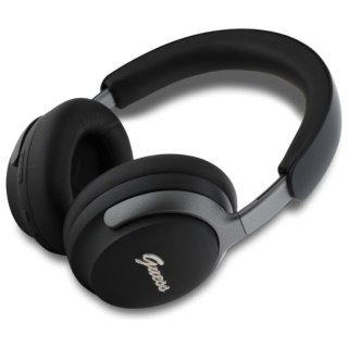 Guess Metal Script Logo - Bezprzewodowe słuchawki nauszne Bluetooth ANC + ENC (czarny)