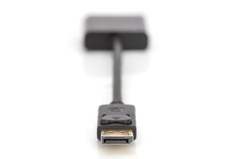 Kabel Assmann AK-340403-001-S (DisplayPort M - D-Sub (VGA) F; 0,15m; kolor czarny) Kabel Assmann AK-340403-001-S (DisplayPort M - D-Sub (VGA) F; 0,15m; kolor czarny)