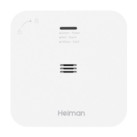Bezprzewodowy czujnik alarm tlenku węgla Heiman HM-720ES-W Interlinked Bezprzewodowy czujnik alarm tlenku węgla Heiman HM-720ES-W Interlinked