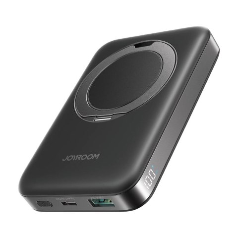 Magnetyczny bezprzewodowy powerbank Joyroom JR-PBM12 22,5W z uchwytem (czarny) Magnetyczny bezprzewodowy powerbank Joyroom JR-PBM12 22,5W z uchwytem (czarny)