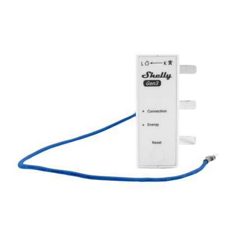 Miernik energii 1/3-kanałowy WiFi Shelly 3EM-63T Gen3 (płaski zacisk)