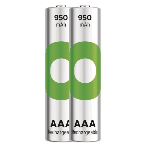 Akumulatorki R03/AAA Ni-MH 950mAh blister 2szt. GP RECYKO Akumulatorki R03/AAA Ni-MH 950mAh blister 2szt. GP RECYKO