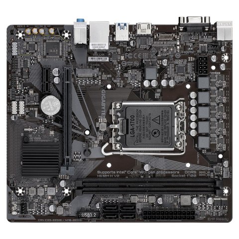 GIGABYTE H610M H V2 płyta główna Intel H610 Express LGA 1700 micro ATX GIGABYTE H610M H V2 płyta główna Intel H610 Express LGA 1700 micro ATX