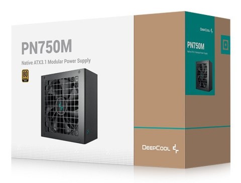 DeepCool PN750M moduł zasilaczy 750 W 20+4 pin ATX ATX Czarny