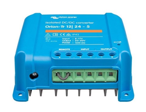Przetwornica samochodowa Victron Energy Orion-Tr 12/24-5A 120 W (ORI122410110) Przetwornica samochodowa Victron Energy Orion-Tr 12/24-5A 120 W (ORI122410110)