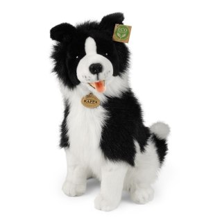 Rappa - Pluszowa maskotka siedzący Pies Border Collie 40 cm Eco-Friendly