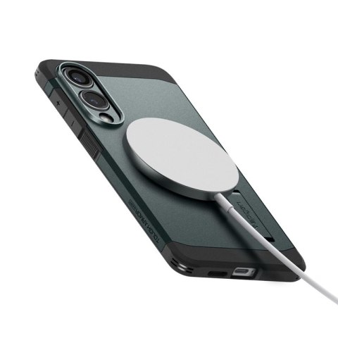 Spigen Tough Armor MagSafe - Etui do Samsung Galaxy S25 Edge (Abyss Green)