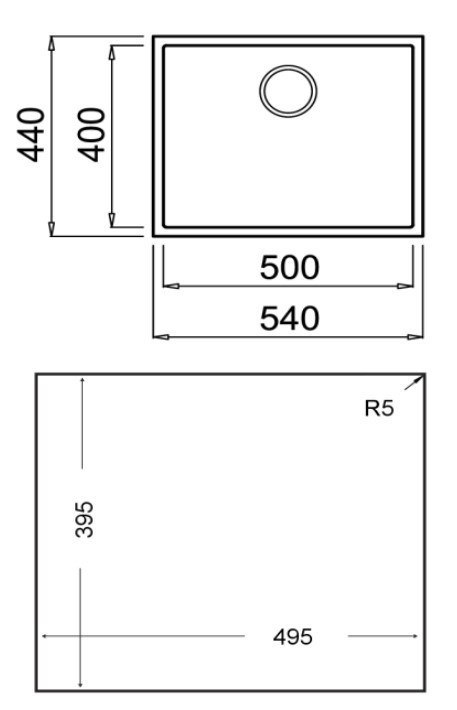 Teka Square 50.40 TG Podtynkowy montaż zlewu Prostokątny Teka Square 50.40 TG Podtynkowy montaż zlewu Prostokątny