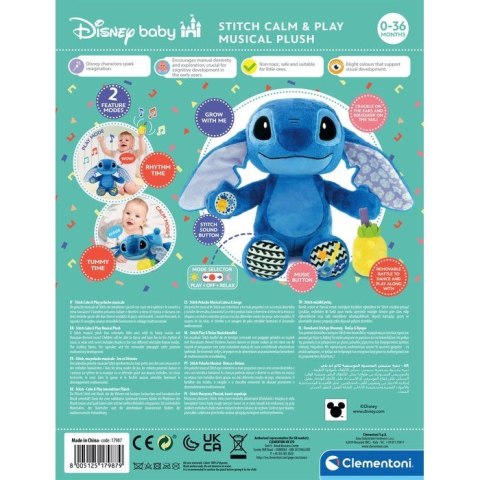 Clementoni Disney Baby Stitch Calm & Play Musical Plush Clementoni Disney Baby Stitch Calm & Play Musical Plush