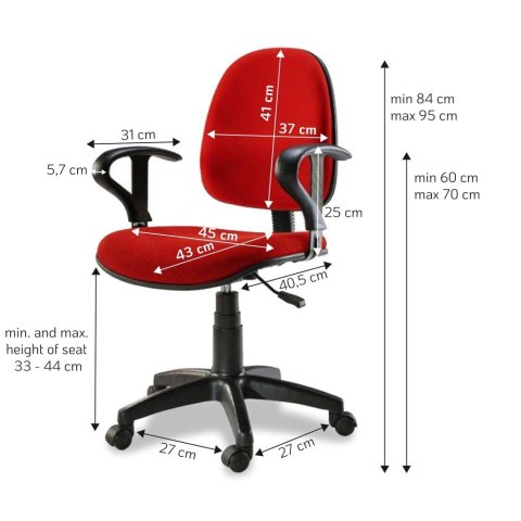 Techly ICA-CT MC04RE krzesło obrotowe Techly ICA-CT MC04RE krzesło obrotowe