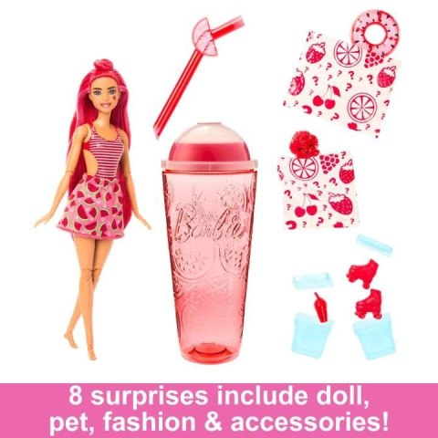 Lalka Barbie Pop Reveal Owocowy sok, czerwona Lalka Barbie Pop Reveal Owocowy sok, czerwona