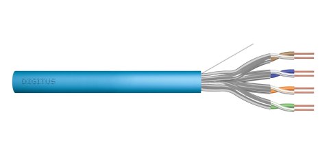 Kabel instalacyjny DIGITUS kat.6A, U/FTP, Dca, AWG 23/1, LSOH, 50m, niebieski Kabel instalacyjny DIGITUS kat.6A, U/FTP, Dca, AWG 23/1, LSOH, 50m, niebieski