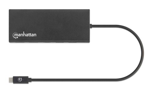 Manhattan 152747 stacja dokująca USB Type-C Czarny Manhattan 152747 stacja dokująca USB Type-C Czarny