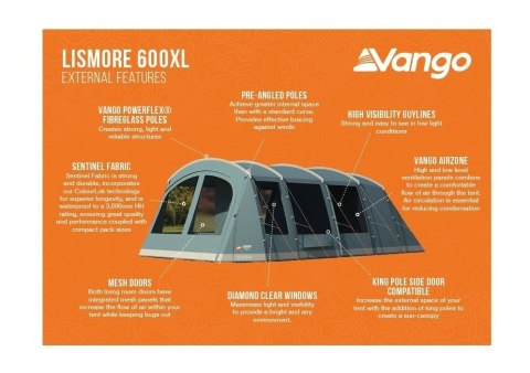 NAMIOT VANGO LISMORE 600XL PACKAGE NAMIOT VANGO LISMORE 600XL PACKAGE