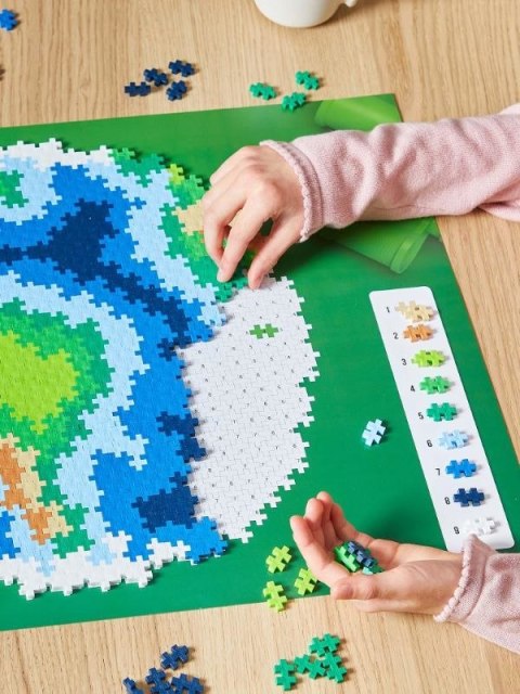 Plus-Plus Earth Puzzle klocki 800 szt. Glob