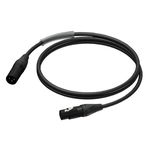 PROCAB KABEL MĘSKI ZŁĄCZE XLR - ŻEŃSKIE ZŁĄCZE XLR, ULTRAFLEX™, 0,5 M