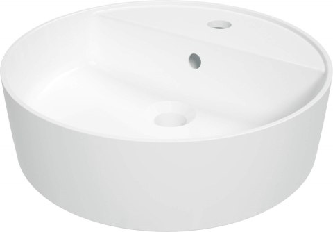 Umywalka ceramiczna nablatowa z miejscem na baterię Umywalka ceramiczna nablatowa z miejscem na baterię