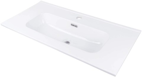 Umywalka ceramiczna wpuszczana z miejscem na baterię - 80 cm Umywalka ceramiczna wpuszczana z miejscem na baterię - 80 cm