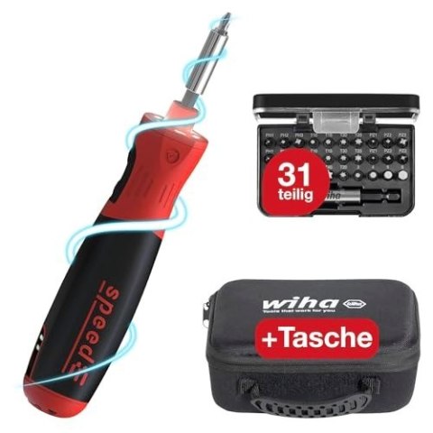 Wkrętak elektr. speede® pocketdrive z kasetą na bity i torbą Wkrętak elektr. speede® pocketdrive z kasetą na bity i torbą