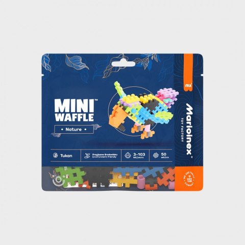 Klocki Mini Waffle Nature - Tukan 50 elementów Klocki Mini Waffle Nature - Tukan 50 elementów