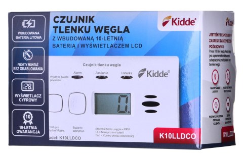 K10LLDCO KIDDE CZUJNIK TLENKU WĘGLA I CZADU