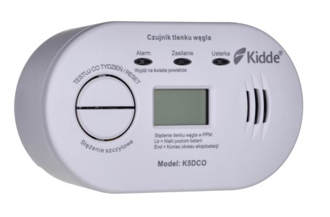 K5DCO KIDDE CZUJNIK TLENKU WĘGLA I CZADU