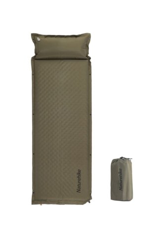 Mata samopompująca d01 pillow single 3cm cnk2300dz014-army green NATUREHIKE