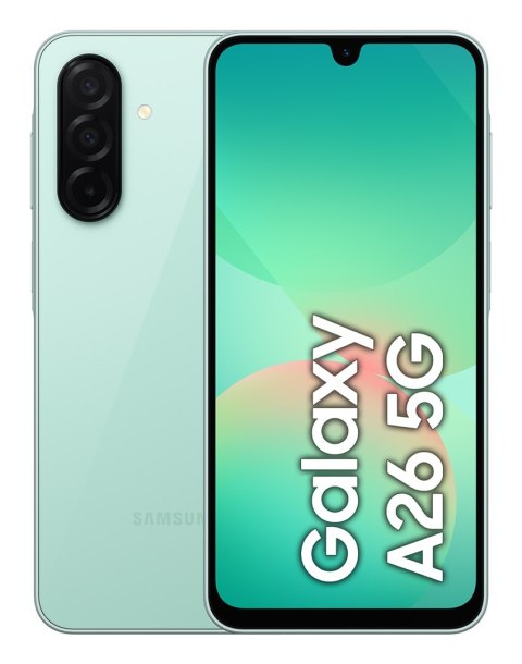 Samsung Galaxy A26 17 cm (6.7") Hybrid Dual SIM Android 15 5G USB Type-C 8 GB 256 GB 5000 mAh Miętowy Samsung Galaxy A26 17 cm (6.7") Hybrid Dual SIM Android 15 5G USB Type-C 8 GB 256 GB 5000 mAh Miętowy