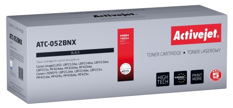 Activejet ATC-052BNX Toner (zamiennik Canon 052BK XL; Supreme; 9200 stron; czarny) Activejet ATC-052BNX Toner (zamiennik Canon 052BK XL; Supreme; 9200 stron; czarny)
