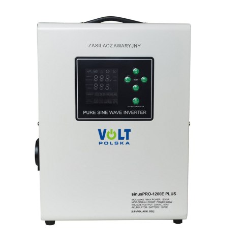 Przetwornica VOLT POLSKA SINUSPRO 1200E PLUS 12V 800/1200W LiFePO4, MENU Przetwornica VOLT POLSKA SINUSPRO 1200E PLUS 12V 800/1200W LiFePO4, MENU