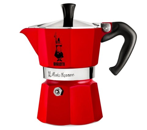 Bialetti kawiarka Moka Express 1tz czerwona Bialetti kawiarka Moka Express 1tz czerwona