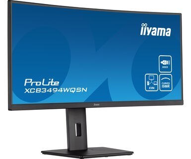 Monitor iiyama ProLite XCB3494WQSN-B5 LED display 86,4 cm (34") 3440 x 1440 px UltraWide Quad HD Czarny