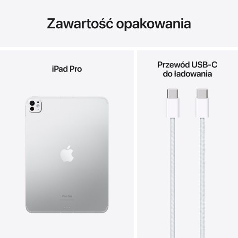 Apple iPad Pro 5G Apple M TD-LTE & FDD-LTE 512 GB 27,9 cm (11") 8 GB Wi-Fi 6E (802.11ax) iPadOS 17 Srebrny