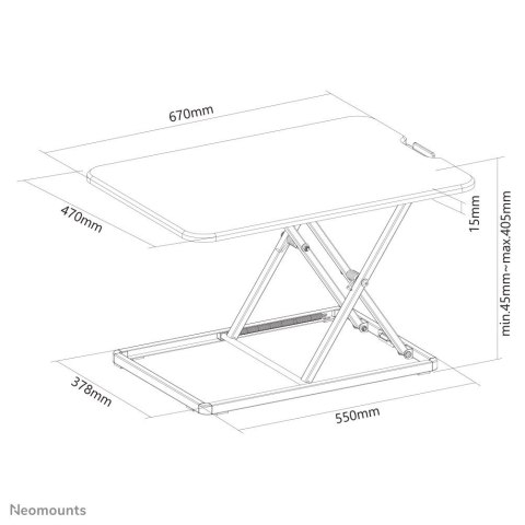 NB akcesoria sit-stand workstation NEWSTAR NS-WS050BLACK