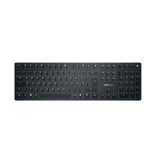 Klawiatura bezprzewodowa X Ultra Low Profile/Cordless USB czarna Niemcy
