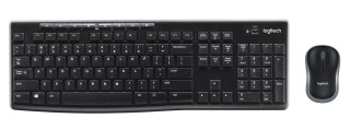 Zestaw klawiatura + mysz Logitech 920-004511 (USB (Radio 2.4 GHz); ukł.klaw.(DE); kolor czarny)