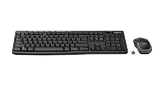 Zestaw klawiatura + mysz Logitech 920-004511 (USB (Radio 2.4 GHz); ukł.klaw.(DE); kolor czarny)