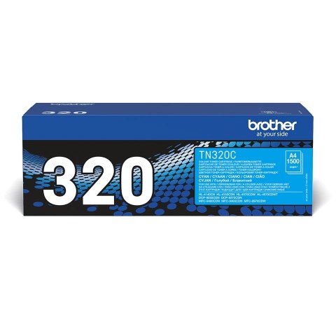 Brother TN-320C kaseta z tonerem 1 szt. Oryginalny Cyjan Brother TN-320C kaseta z tonerem 1 szt. Oryginalny Cyjan