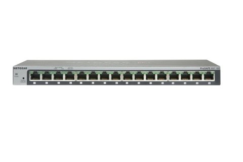 NETGEAR GS116 Nie zarządzany Gigabit Ethernet (10/100/1000) Szary NETGEAR GS116 Nie zarządzany Gigabit Ethernet (10/100/1000) Szary
