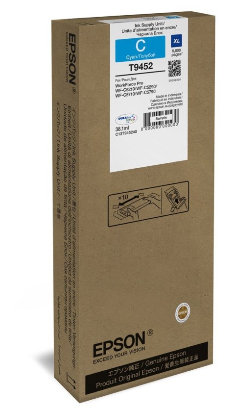 Epson WF-C5xxx Series Ink Cartridge XL Cyan Epson WF-C5xxx Series Ink Cartridge XL Cyan