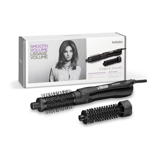BaByliss Shape & Smooth Szczotka do prostowania Ciepły Czarny 800 W 2 m