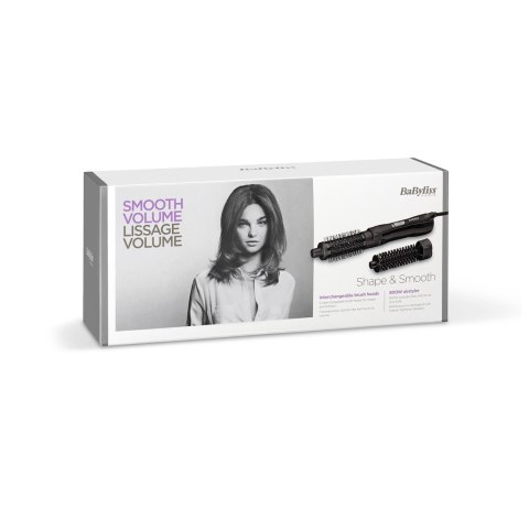BaByliss Shape & Smooth Szczotka do prostowania Ciepły Czarny 800 W 2 m