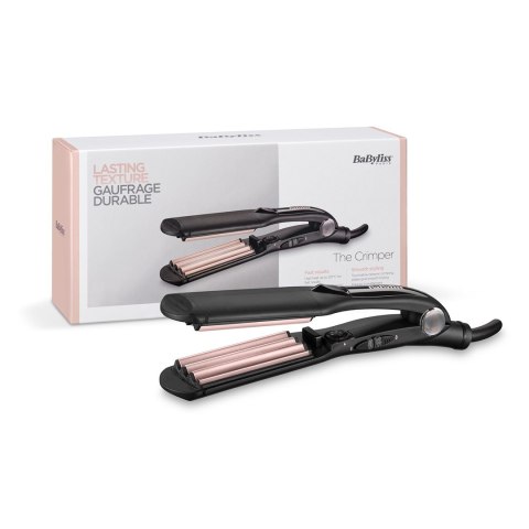BaByliss The Crimper Prostownica do teksturyzacji Ciepły Czarny, Różowy 1,8 m BaByliss The Crimper Prostownica do teksturyzacji Ciepły Czarny, Różowy 1,8 m