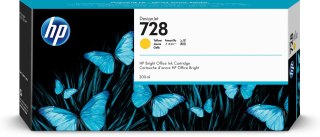 HP Wkład z atramentem żółtym DesignJet 728 o pojemności 300 ml
