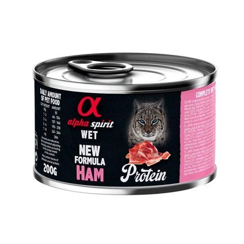 Alpha Spirit Karma mokra dla kota Protein Ham dorosły 200g Alpha Spirit Karma mokra dla kota Protein Ham dorosły 200g