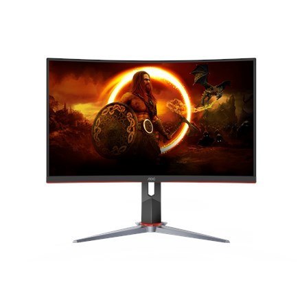 AOC CQ27G2S/BK monitor komputerowy 68,6 cm (27") 2560 x 1440 px Quad HD Czarny, Czerwony