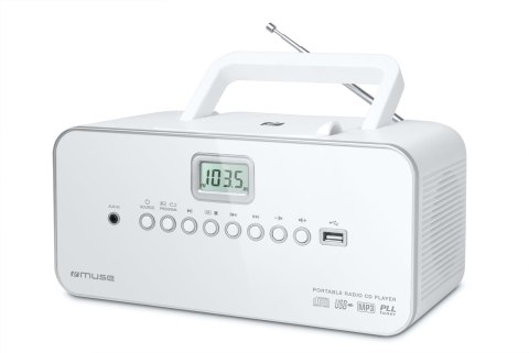 Radioodtwarzacz Muse M-28 RDW przenośne radio FM/CD/MP3/Jack/USB Biały Radioodtwarzacz Muse M-28 RDW przenośne radio FM/CD/MP3/Jack/USB Biały
