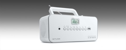 Radioodtwarzacz Muse M-28 RDW przenośne radio FM/CD/MP3/Jack/USB Biały Radioodtwarzacz Muse M-28 RDW przenośne radio FM/CD/MP3/Jack/USB Biały