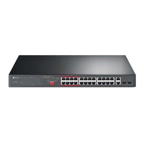 TP-Link TL-SL1226P Nie zarządzany Gigabit Ethernet (10/100/1000) Obsługa PoE 1U Szary TP-Link TL-SL1226P Nie zarządzany Gigabit Ethernet (10/100/1000) Obsługa PoE 1U Szary